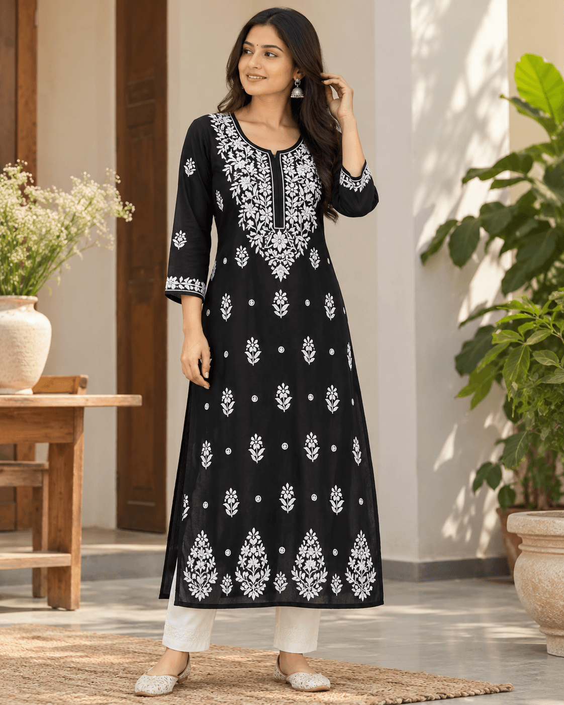 Rubiya Cotton Long Kurti